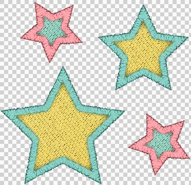 Patchwork Clipart star, Stock Illustration