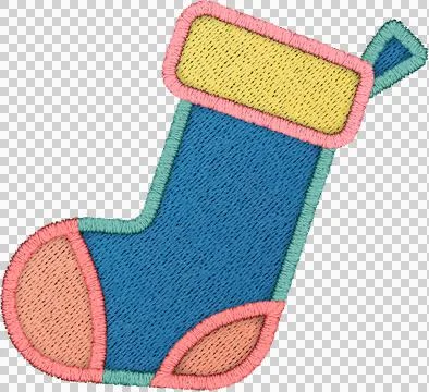 Patchwork Clipart stockings Stock Illustration