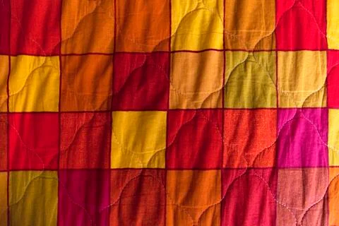 Patchwork, colored squares Foto stock