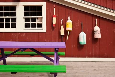 Patchwork of colours and shapes resulting from a tightly composed image of the Stock Photos