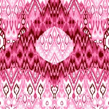 Patchwork ethnic bohemian arabesque pattern print. Seamless zigz Stock Photos