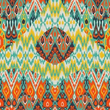 Patchwork ethnic bohemian arabesque pattern print. Seamless zigz Stock Photos