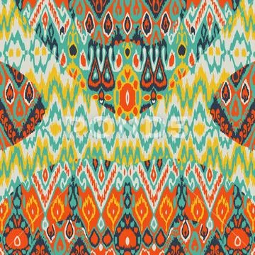 Patchwork ethnic bohemian arabesque pattern print. Seamless zigz Stock Photos