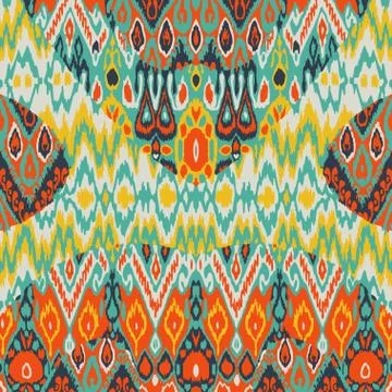 Patchwork ethnic bohemian arabesque pattern print. Seamless zigz Stock Photos