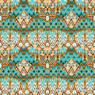 Patchwork ethnic bohemian arabesque pattern print. Seamless zigz Foto stock
