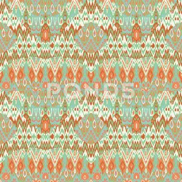 Patchwork ethnic bohemian arabesque pattern print. Seamless zigz Stock Photos