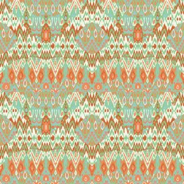 Patchwork ethnic bohemian arabesque pattern print. Seamless zigz Stock Photos