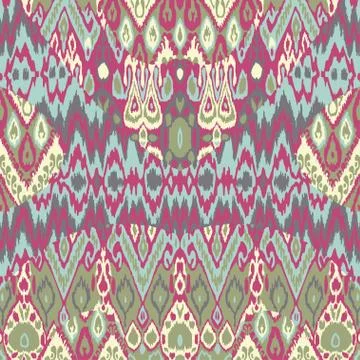 Patchwork ethnic bohemian arabesque pattern print. Seamless zigz Stock Photos