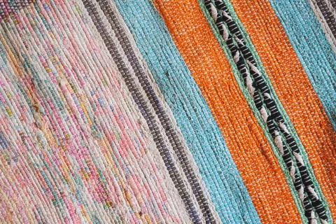 Patchwork fabric pattern, old Russian style Stock Photos