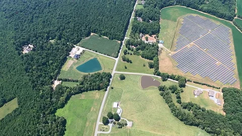Patchwork Farm And Cell Tower In Osceola Vidéo 160943273