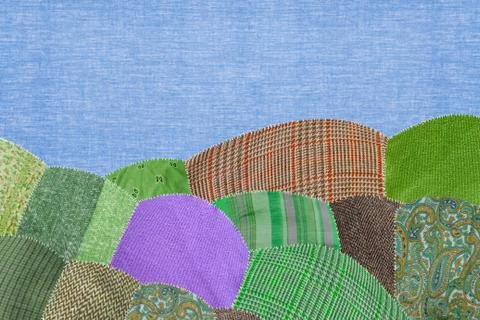 Patchwork field Stock Photos