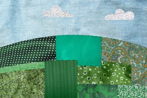 Patchwork field Stock Photos