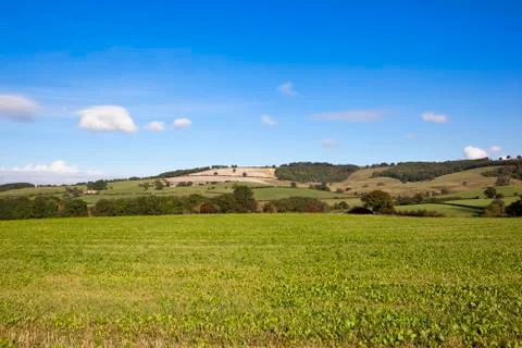 Patchwork fields Stock Photos