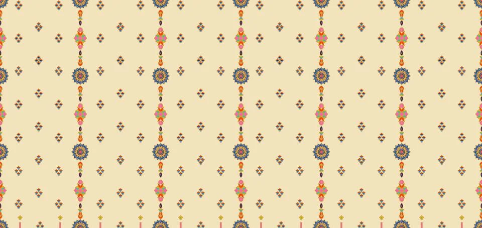 Patchwork floral pattern with paisley and indian flower motifs. damask styl.. Illustrazione stock