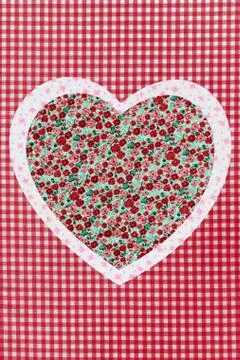 Patchwork heart Stock Photos
