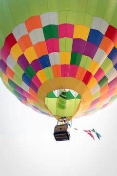 Patchwork Hot Air Balloon Foto stock