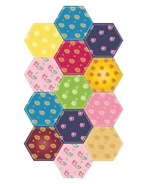 Patchwork Stock-Illustration