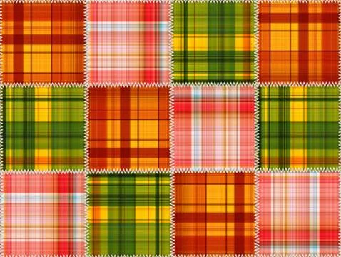 Patchwork Stock-Illustration