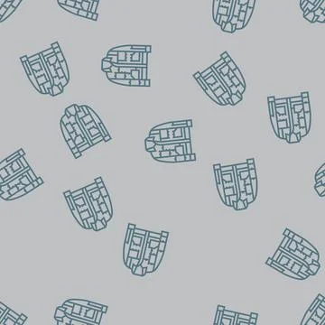 Patchwork jacket diy fashion handmade line seamless pattern Stock Illustration