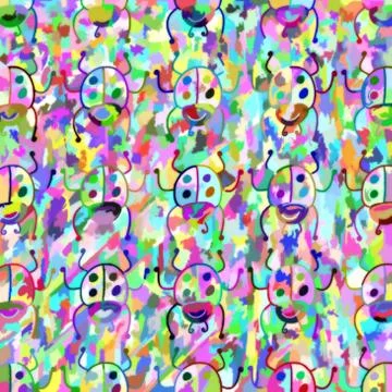 Patchwork ladybugs Stock Illustration