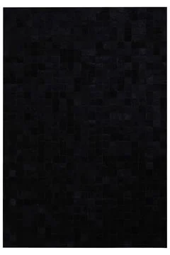 Patchwork leather rug on white background Stockfoto's