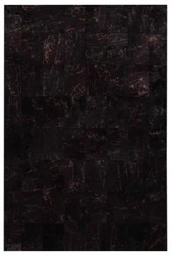 Patchwork leather rug on white background Stock Photos