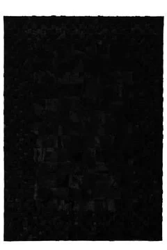 Patchwork leather rug on white background Stock Photos