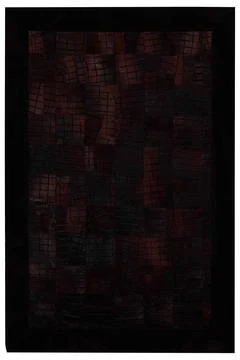 Patchwork leather rug on white background Stock Photos