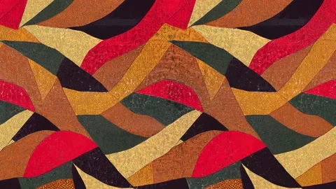 Patchwork Paisley Animation Stock Footage 215443929