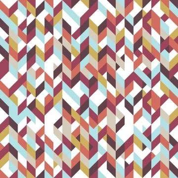 Patchwork pattern bohemian style with geometric polygonal retro decorative Illustrazione stock