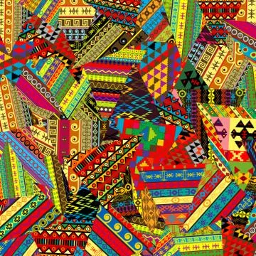 Patchwork pattern Stockillustratie