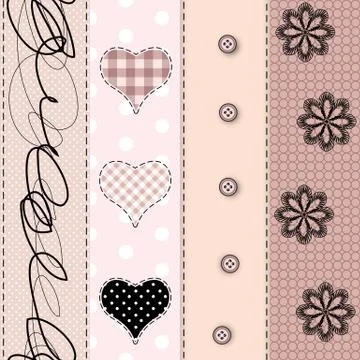 Patchwork pattern Stockillustratie