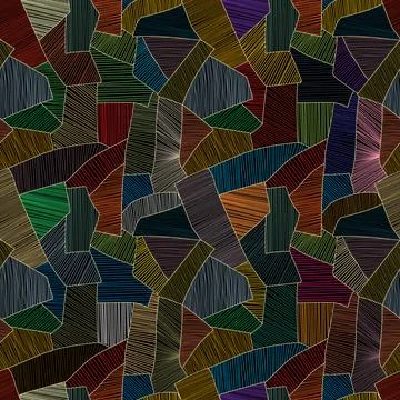 Patchwork pattern Stock Illustration