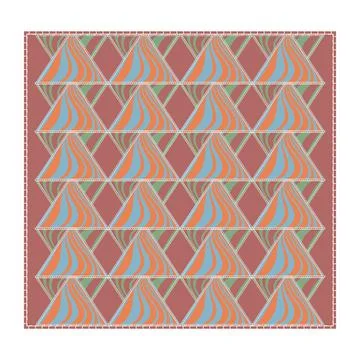 A patchwork pattern of many elements. Stock Illustration