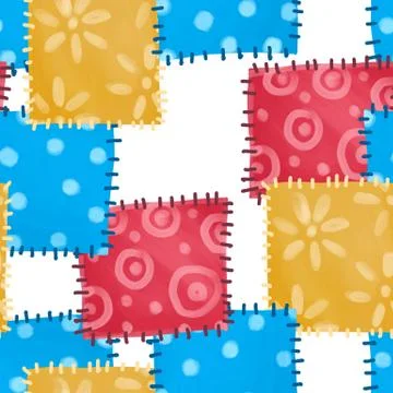 Patchwork pattern. Seamless background 2 Stockillustratie