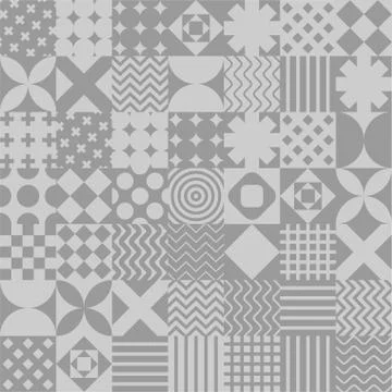 Patchwork pattern seamless. Quilt ornament. Quilted Blanket texture. Vector b Stock Illustration