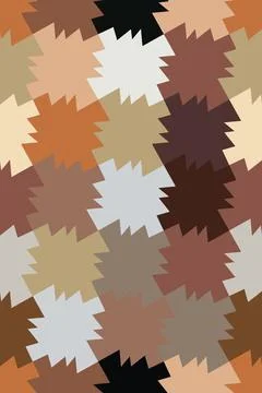 Patchwork plaid pattern vector seamless pattern of autumn shades Stockillustratie