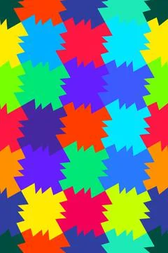 Patchwork plaid pattern vector seamless pattern of bright colors 스톡 일러스트