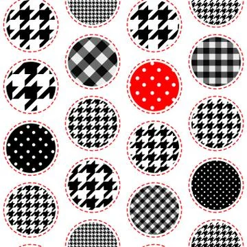 Patchwork polka dot 스톡 일러스트