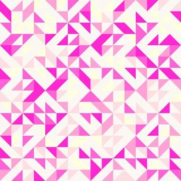 Patchwork Quilt Grid Mosaic Pattern in pink colors for Quilting, Tiling, an.. Stockillustratie