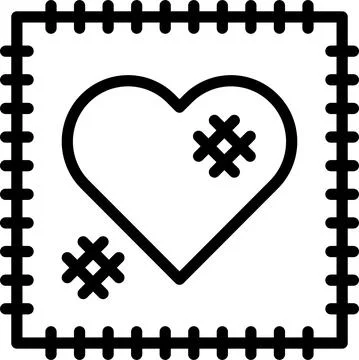 Patchwork quilt icon, Festa junina related vector Stock Illustration