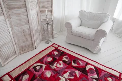 Patchwork quilt. Part of patchwork quilt as background. Handmade. Colorful Stock-Fotos