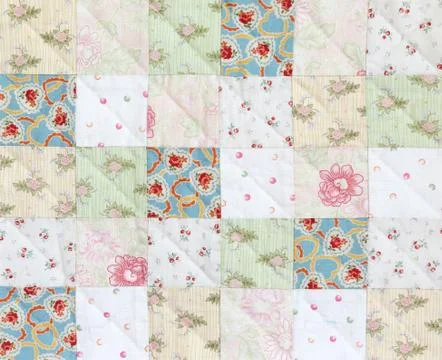 Patchwork Quilt pattern Stock Photos
