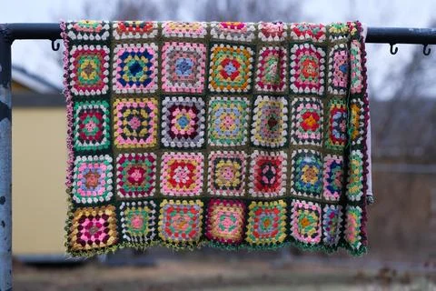 Patchwork quilt Foto stock