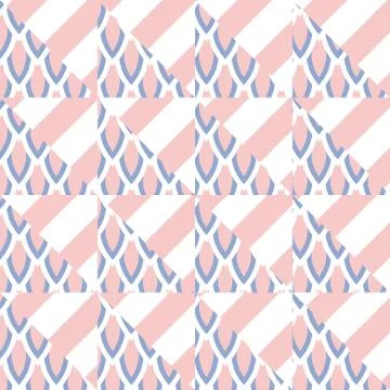 Patchwork quilt vector pattern tiles 스톡 일러스트