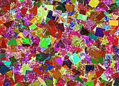 Patchwork science colorful backgrounds Stock Illustration