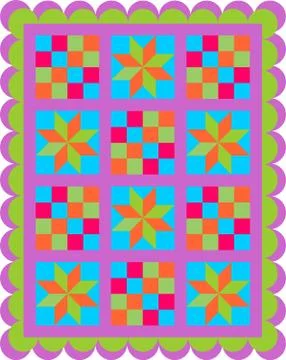 Patchwork seamless pattern Stock Illustration