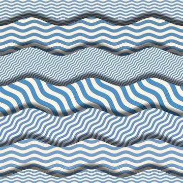 Patchwork seamless pattern in marine style. Vector image. 스톡 일러스트