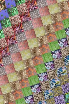 Patchwork square pattern Stock Illustration