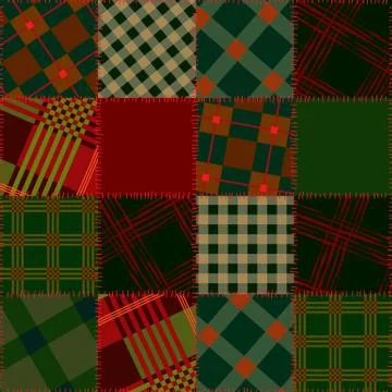Patchwork St. Patrick&amp;#39;s DayCeltic background with clover. Illustrazione stock